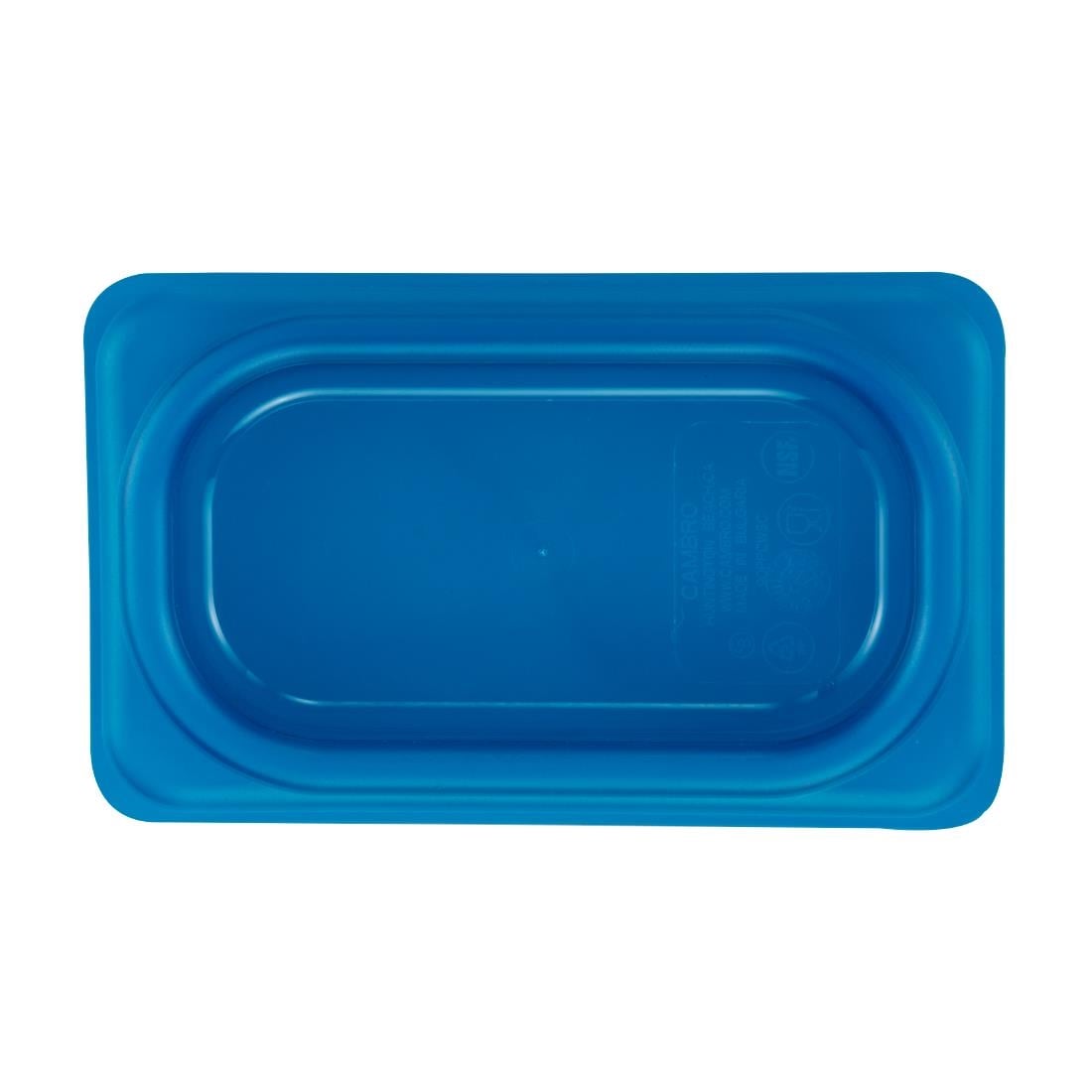 Cambro Safetrak IML polypropyleen afsluitdeksel blauw 1/9 GN - Afbeelding 2
