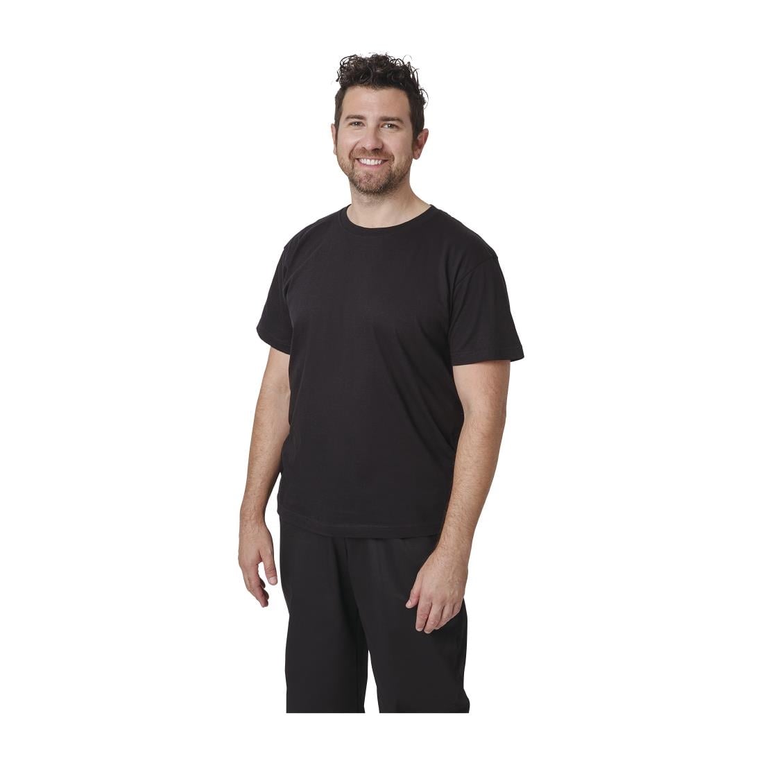 Unisex koks-T-shirt zwart XL - Afbeelding 5