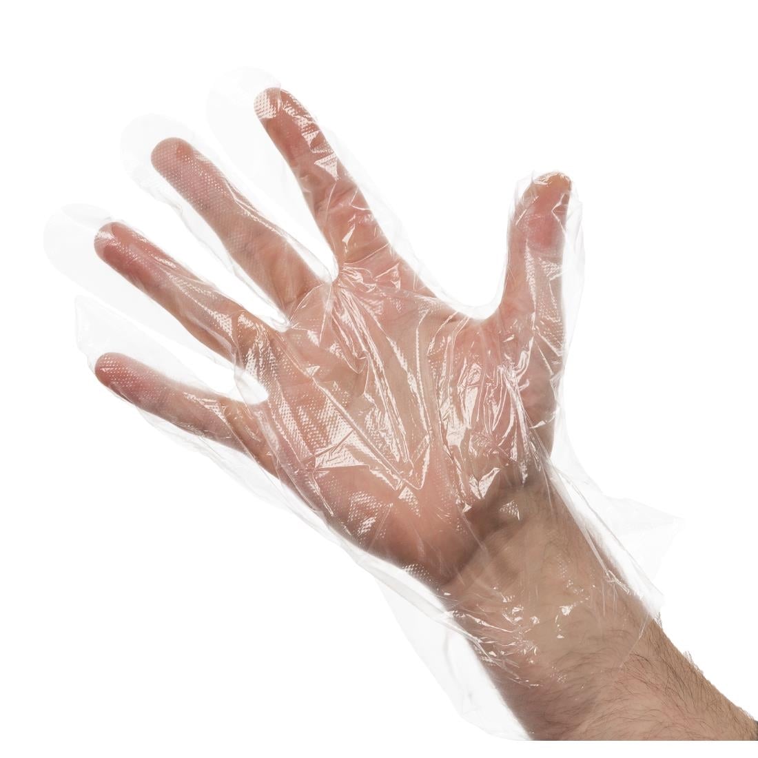 Disposable handschoenen transparant (100 stuks) - Afbeelding 2