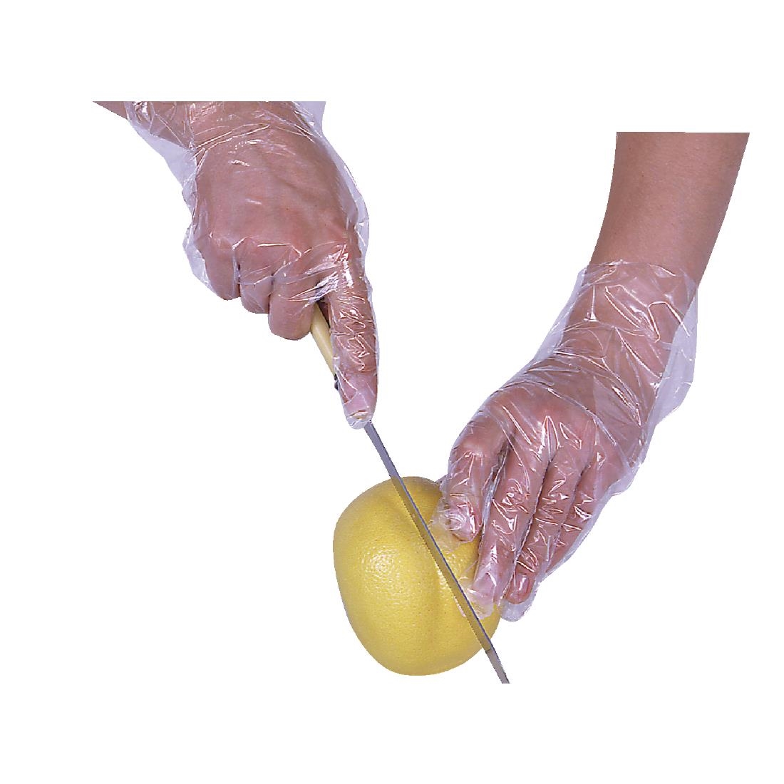 Disposable handschoenen transparant (100 stuks) - Afbeelding 3