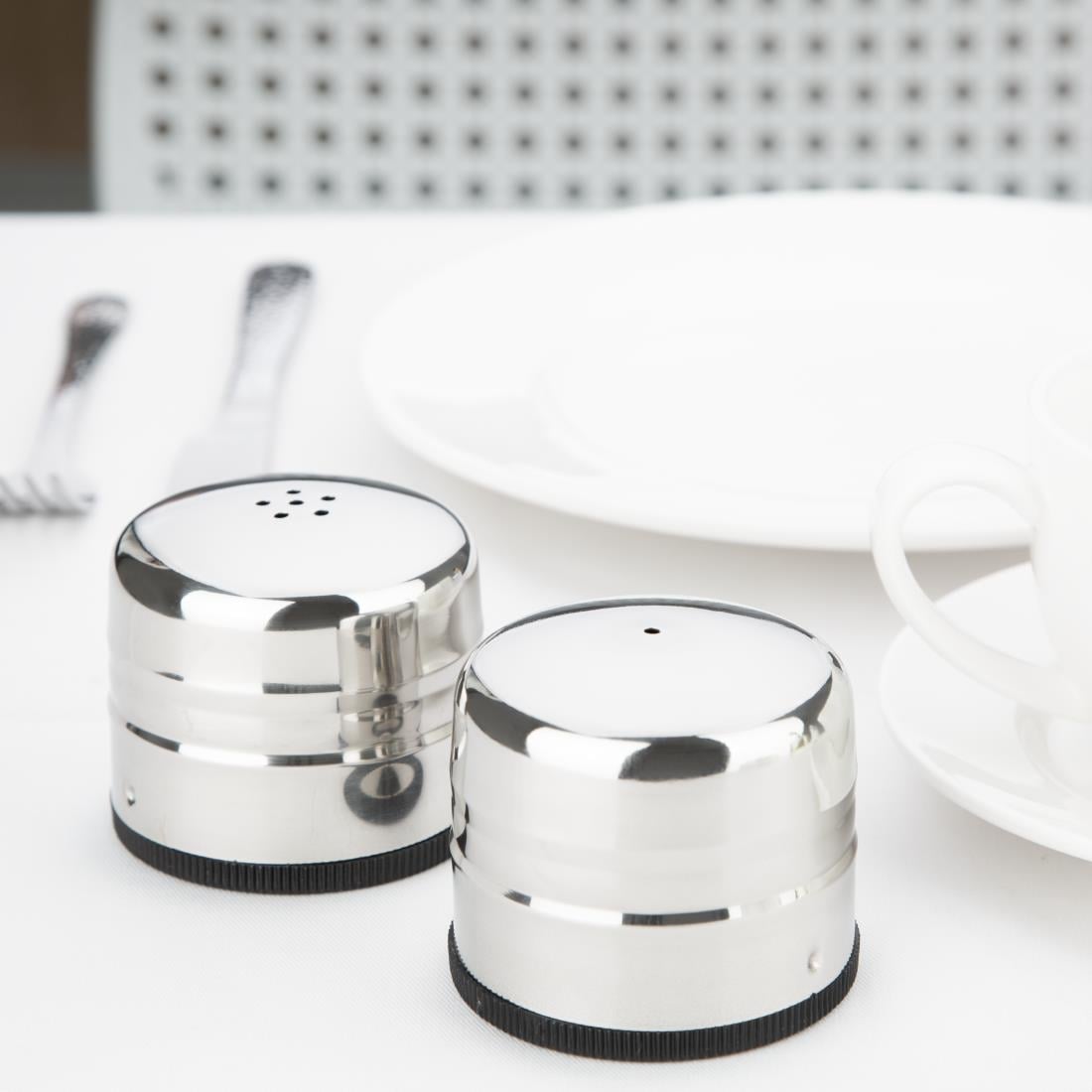 Olympia jumbo RVS peper- en zoutstrooier - Afbeelding 6