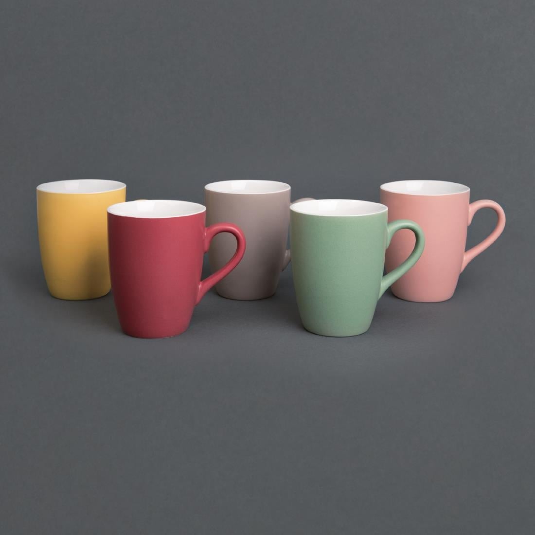 Olympia Pastel mok rood 34cl (6 stuks) - Afbeelding 3