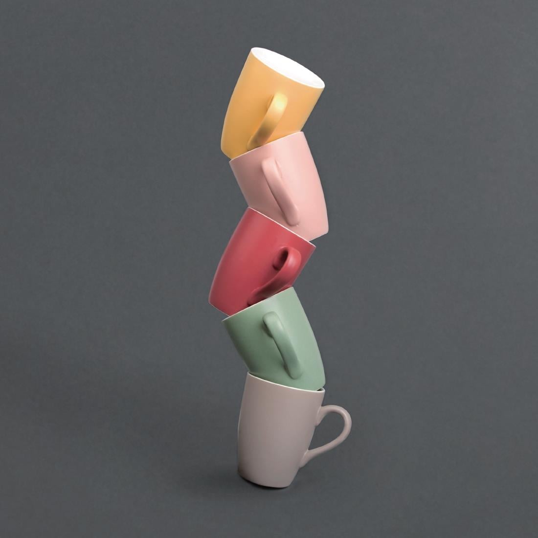 Olympia Pastel mok rood 34cl (6 stuks) - Afbeelding 4