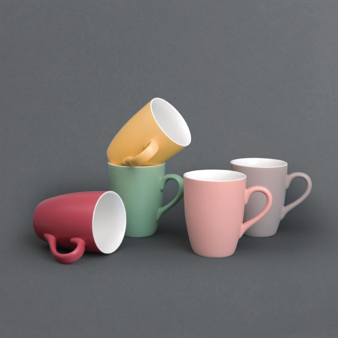 Olympia Pastel mok rood 34cl (6 stuks) - Afbeelding 5