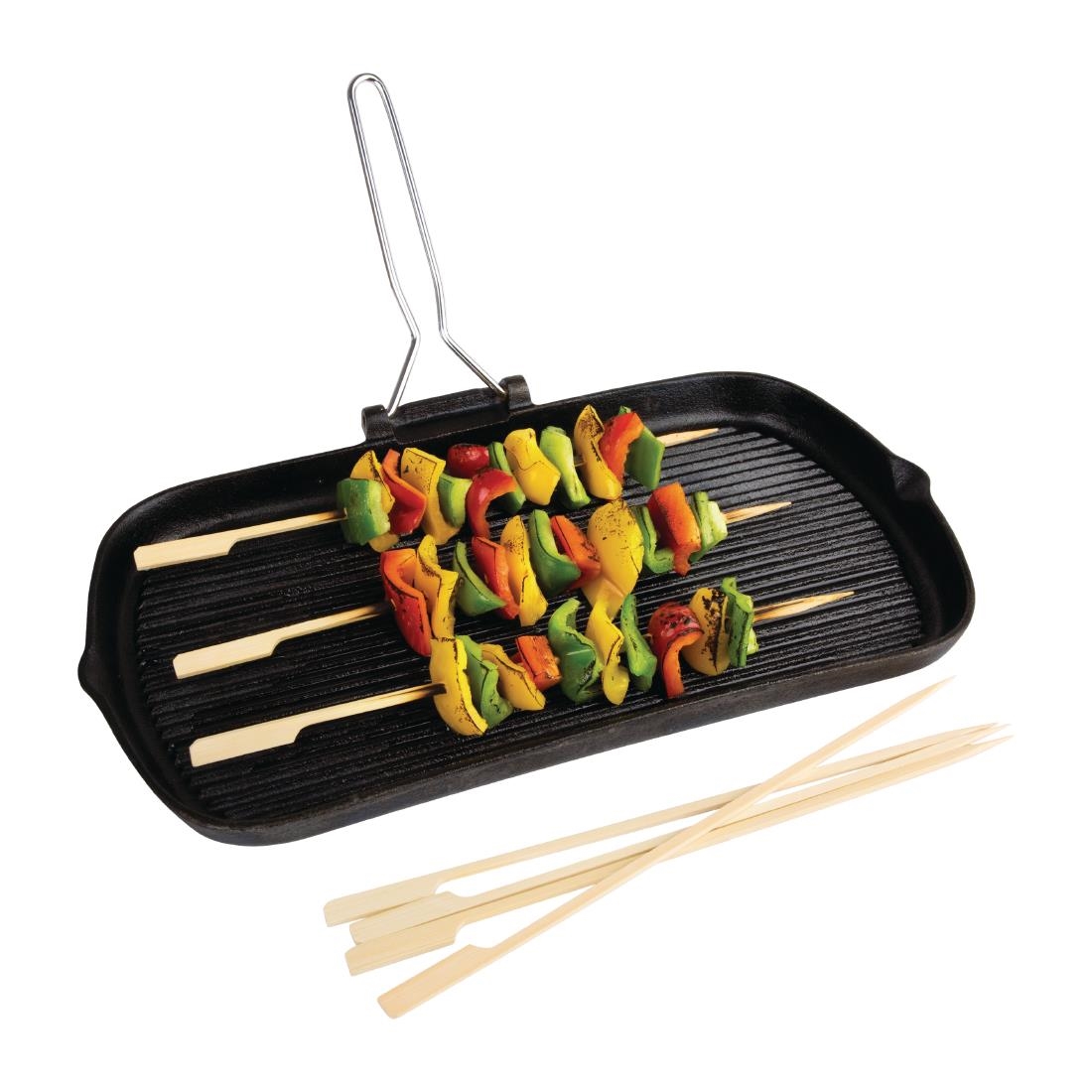 Fiesta Compostable composteerbare bamboe prikkers met peddelvorm 24cm (100 stuks) - Afbeelding 4
