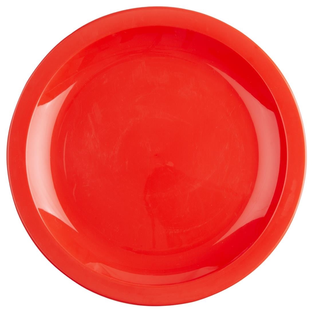 Olympia Kristallon polypropyleen borden 23cm rood (12 stuks) - Afbeelding 2