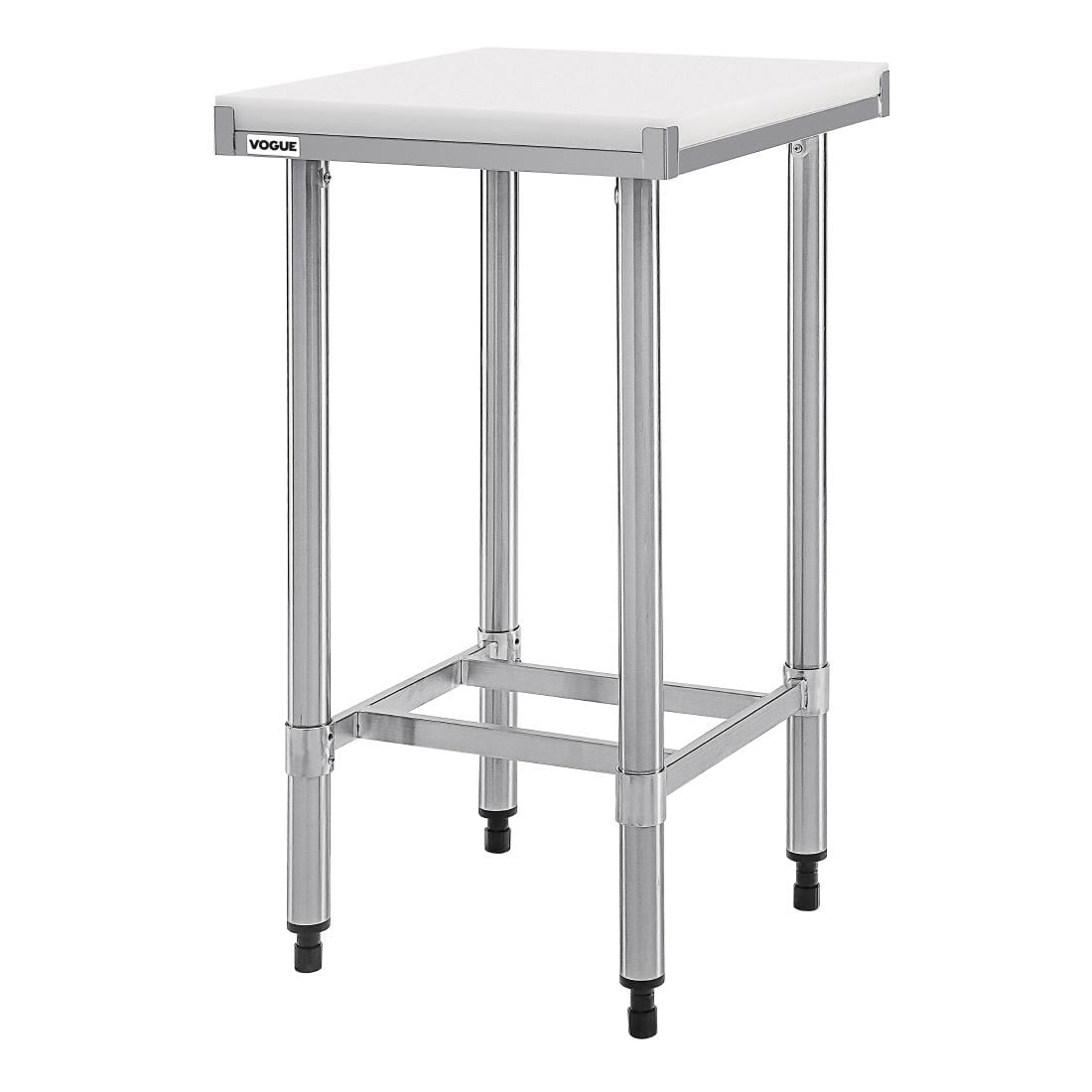 Vogue RVS snijtafel met HDPE snijplank 50cm - Afbeelding 2