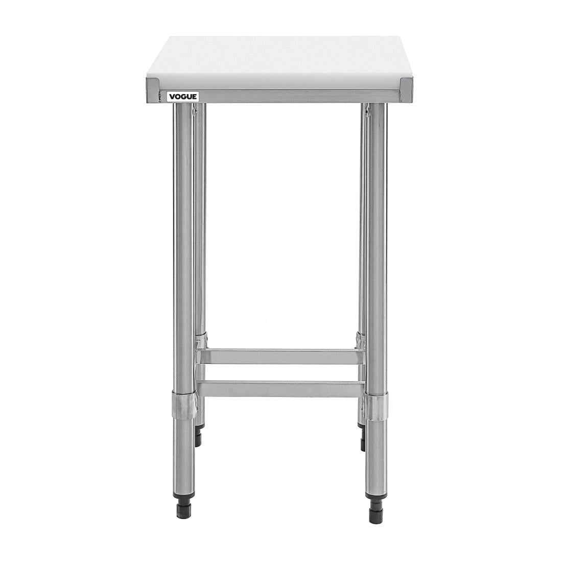 Vogue RVS snijtafel met HDPE snijplank 50cm - Afbeelding 5