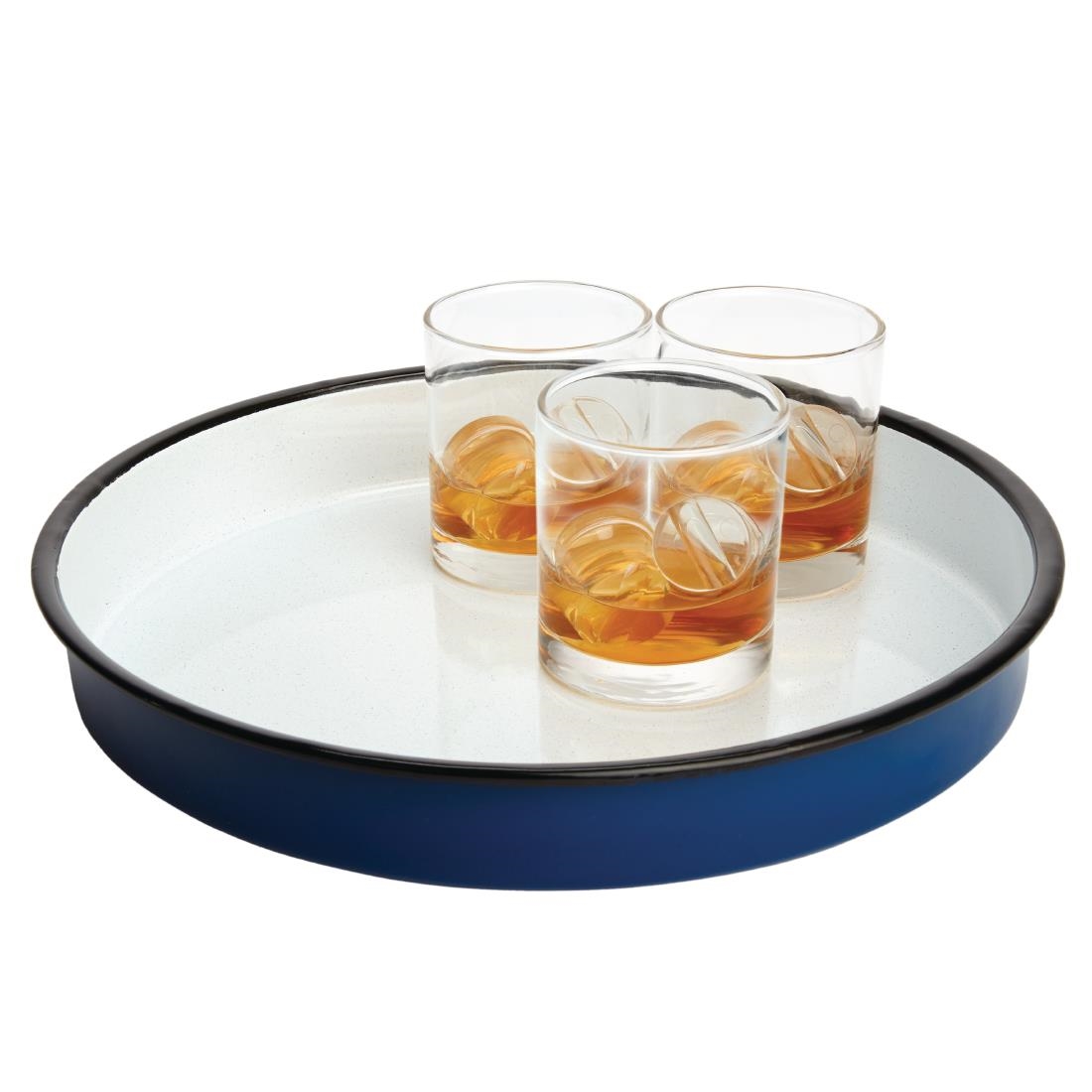 Olympia Geëmailleerd Stalen Dienblad Rond 32cm - Afbeelding 9