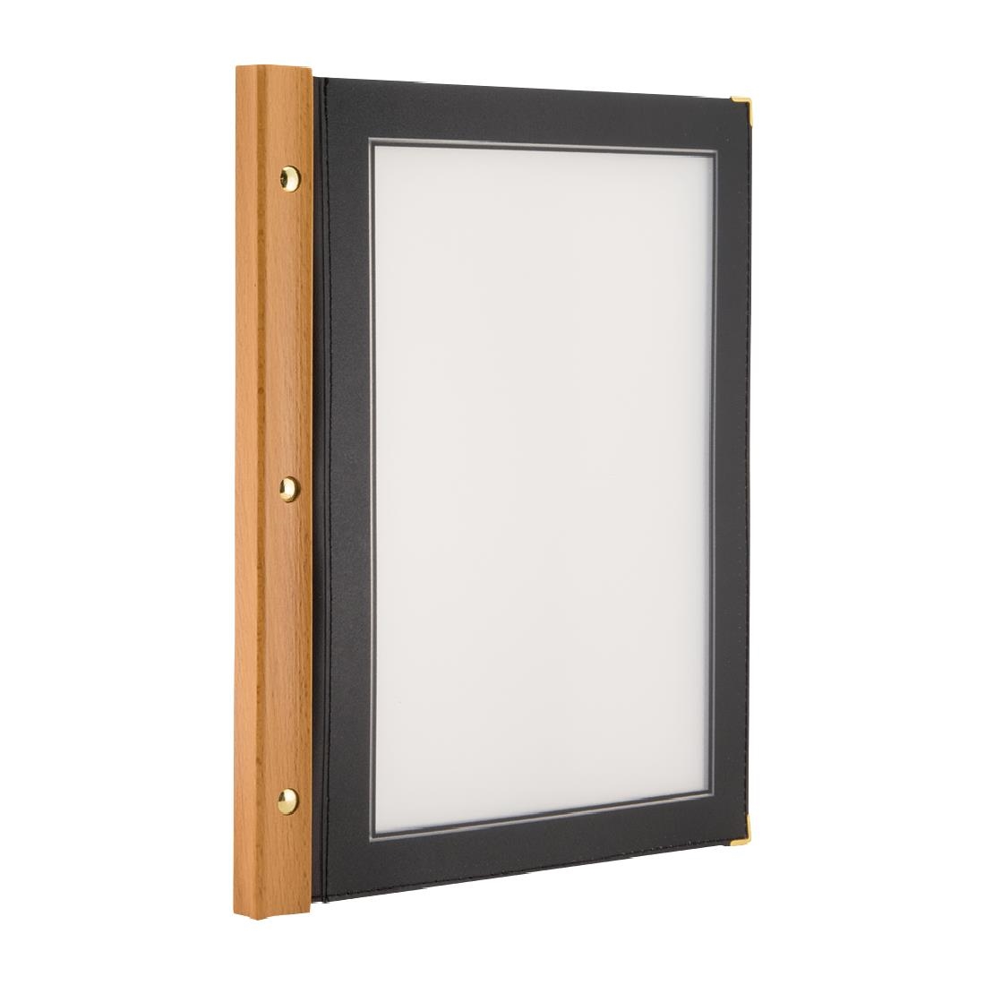 Securit menumap hout A4 zwart - Afbeelding 4