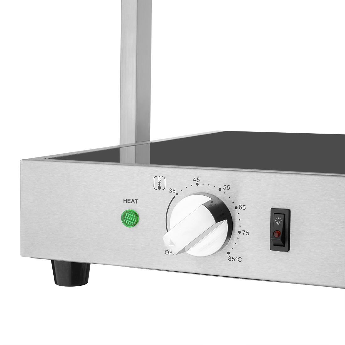 Buffalo warmhoudplaat met warmtelamp 3x GN 1/1 - Afbeelding 4