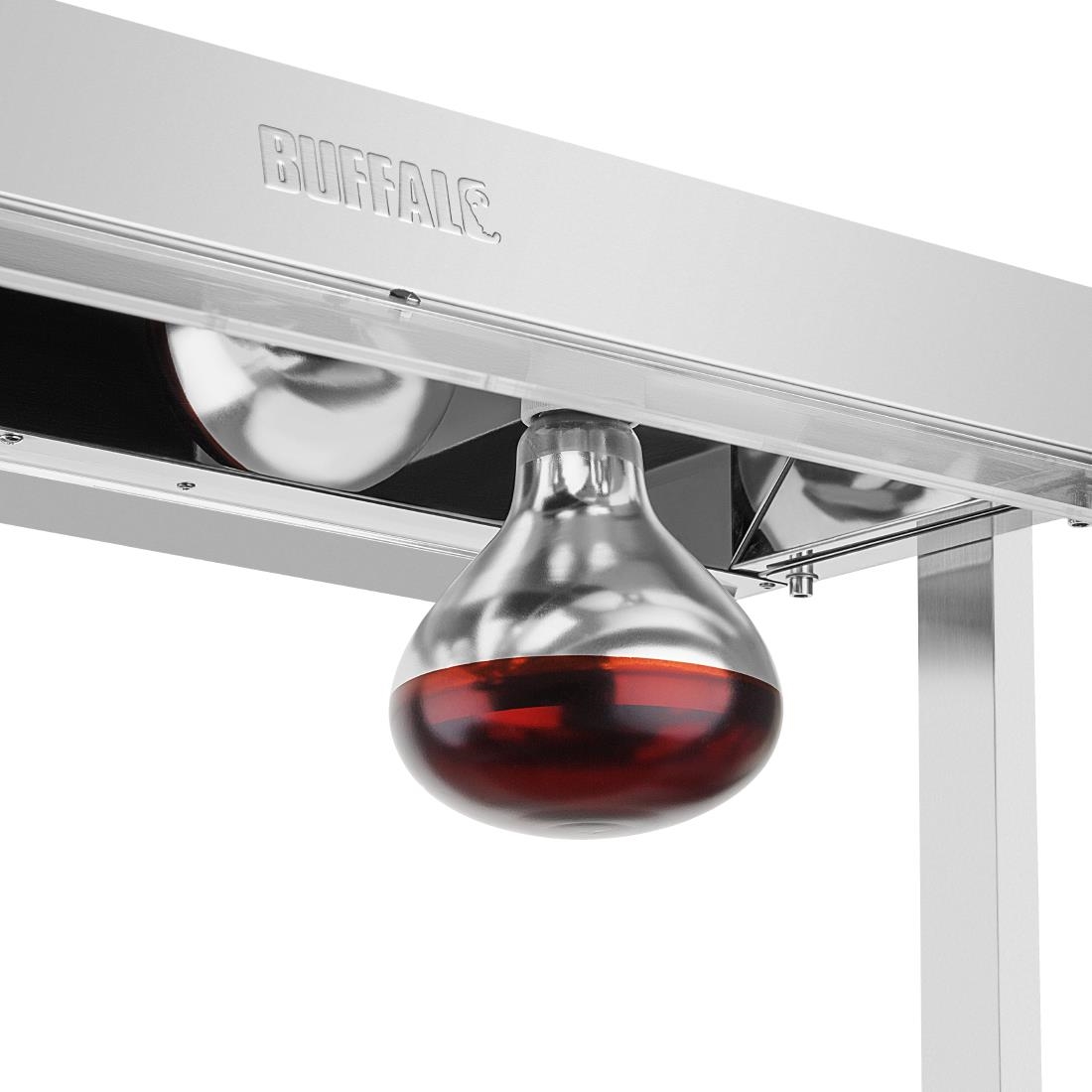 Buffalo warmhoudplaat met warmtelamp 3x GN 1/1 - Afbeelding 5