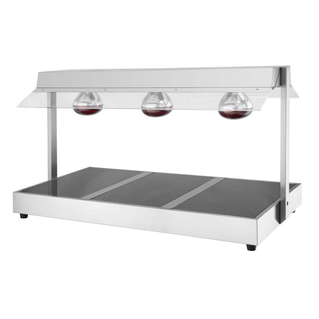 Buffalo warmhoudplaat met warmtelamp 3x GN 1/1 - Afbeelding 6