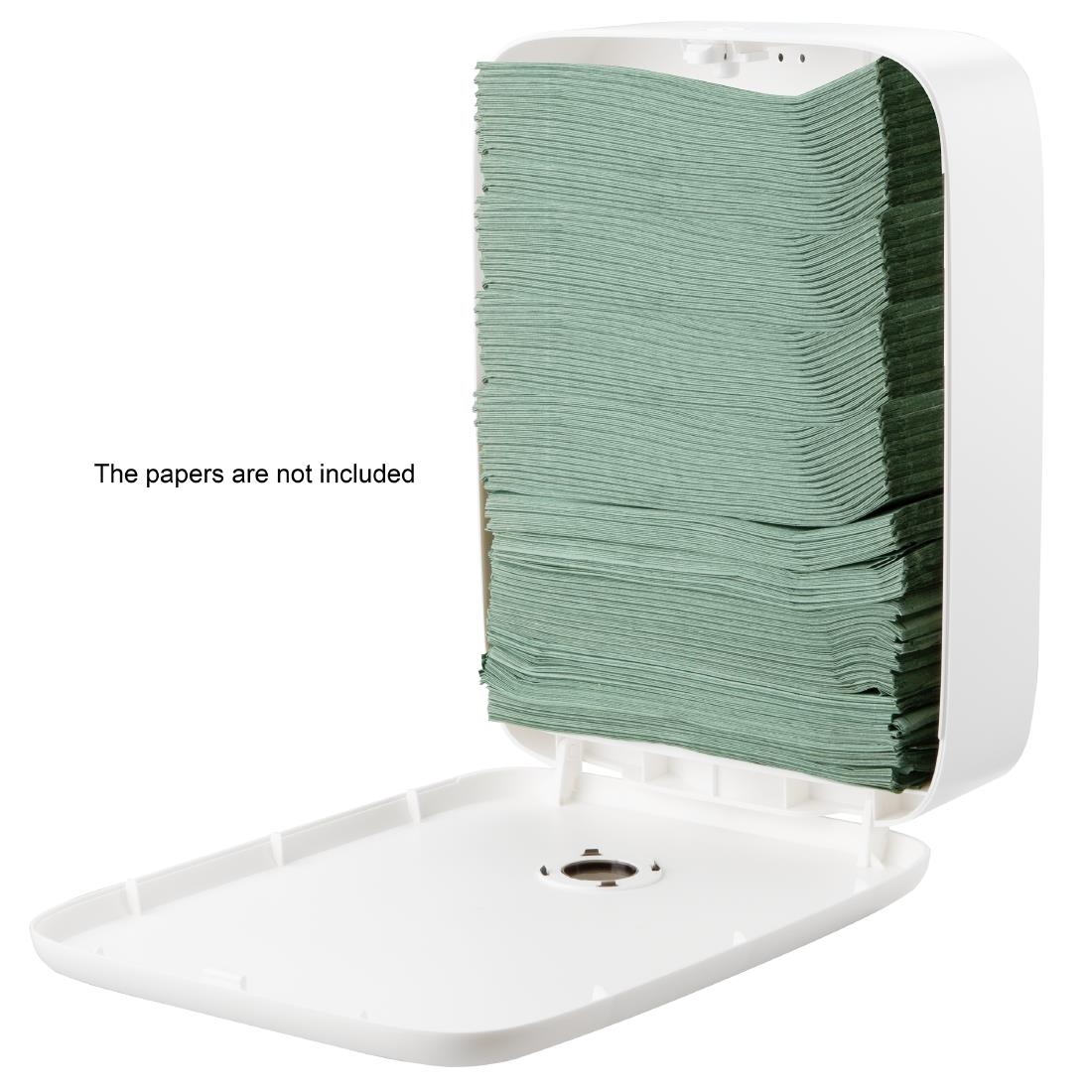 Jantex dispenser voor handdoekpapier groot wit - Afbeelding 4