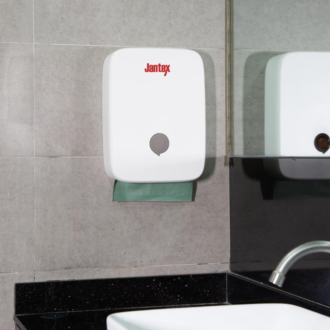 Jantex dispenser voor handdoekpapier groot wit - Afbeelding 8
