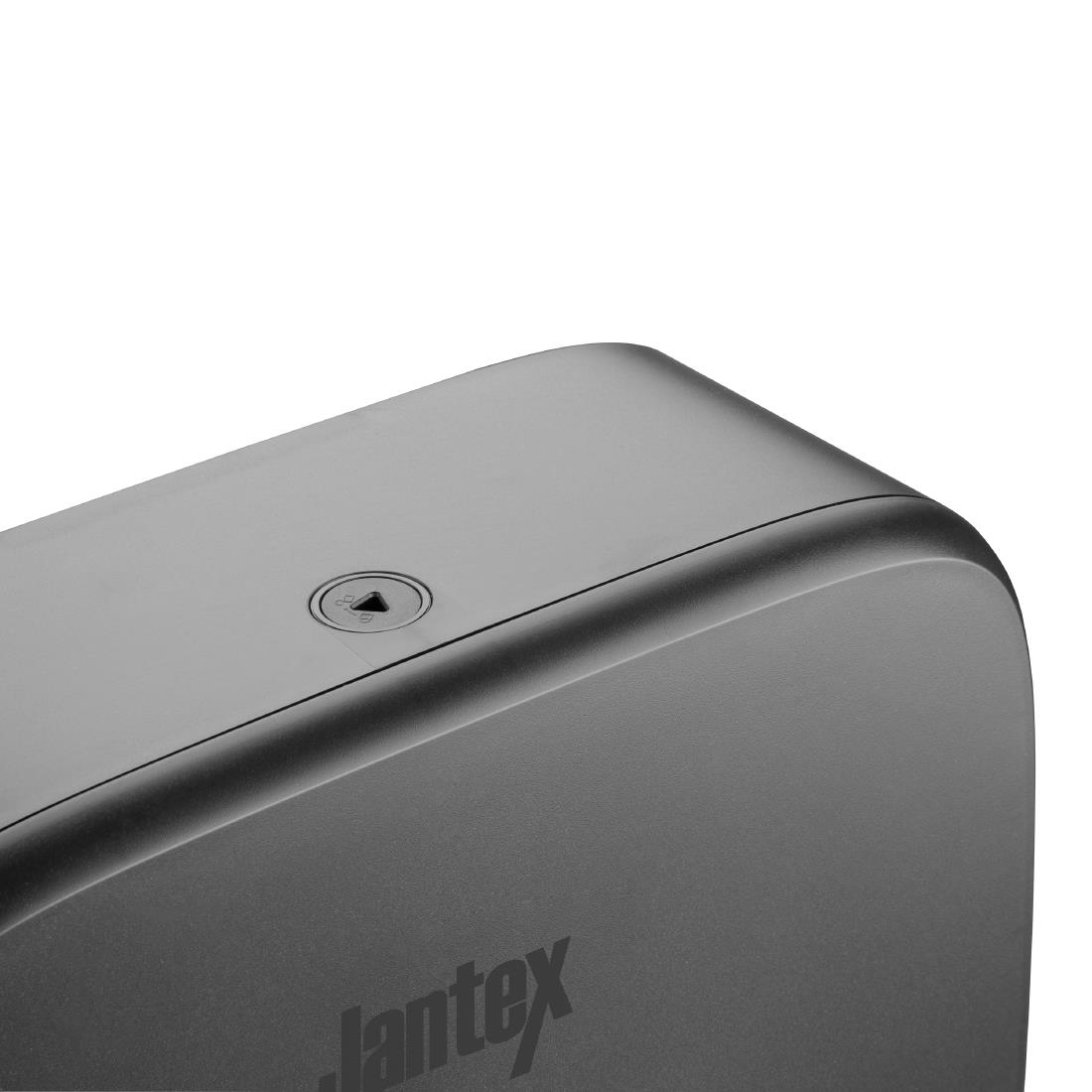 Jantex papieren handdoekdispenser smal zwart - Afbeelding 5
