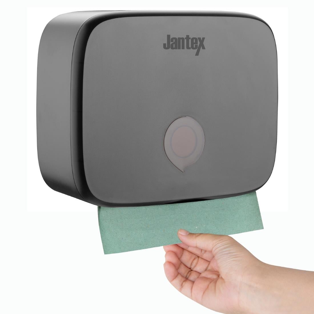 Jantex papieren handdoekdispenser smal zwart - Afbeelding 7