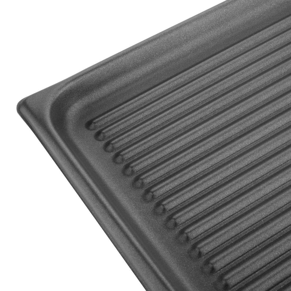 Vogue Geribbelde bakplaat met anti-aanbaklaag 530x325mm - Afbeelding 4