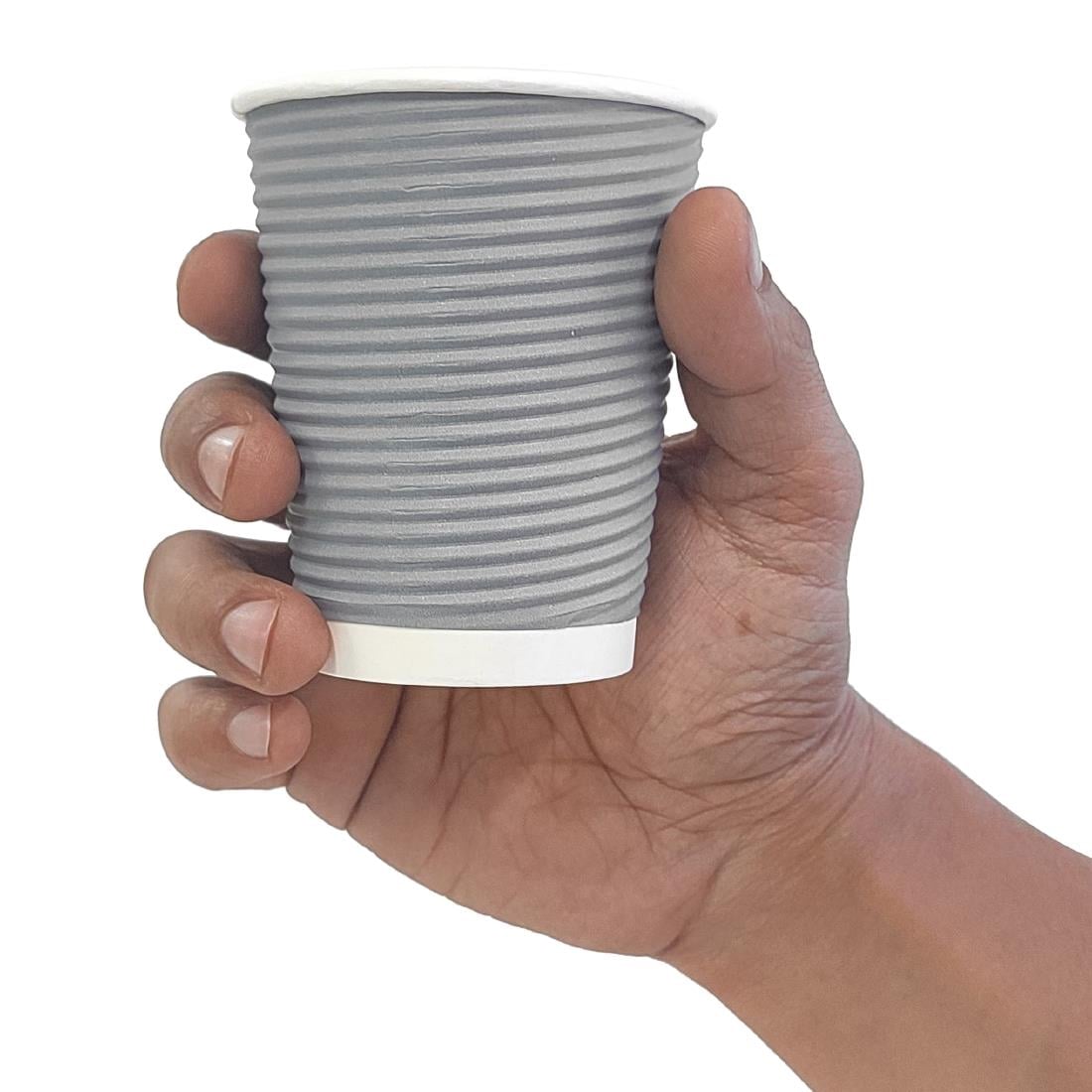 Fiesta Recyclable koffiebekers ribbelwand blauwgrijs 225ml (500 stuks) - Afbeelding 3