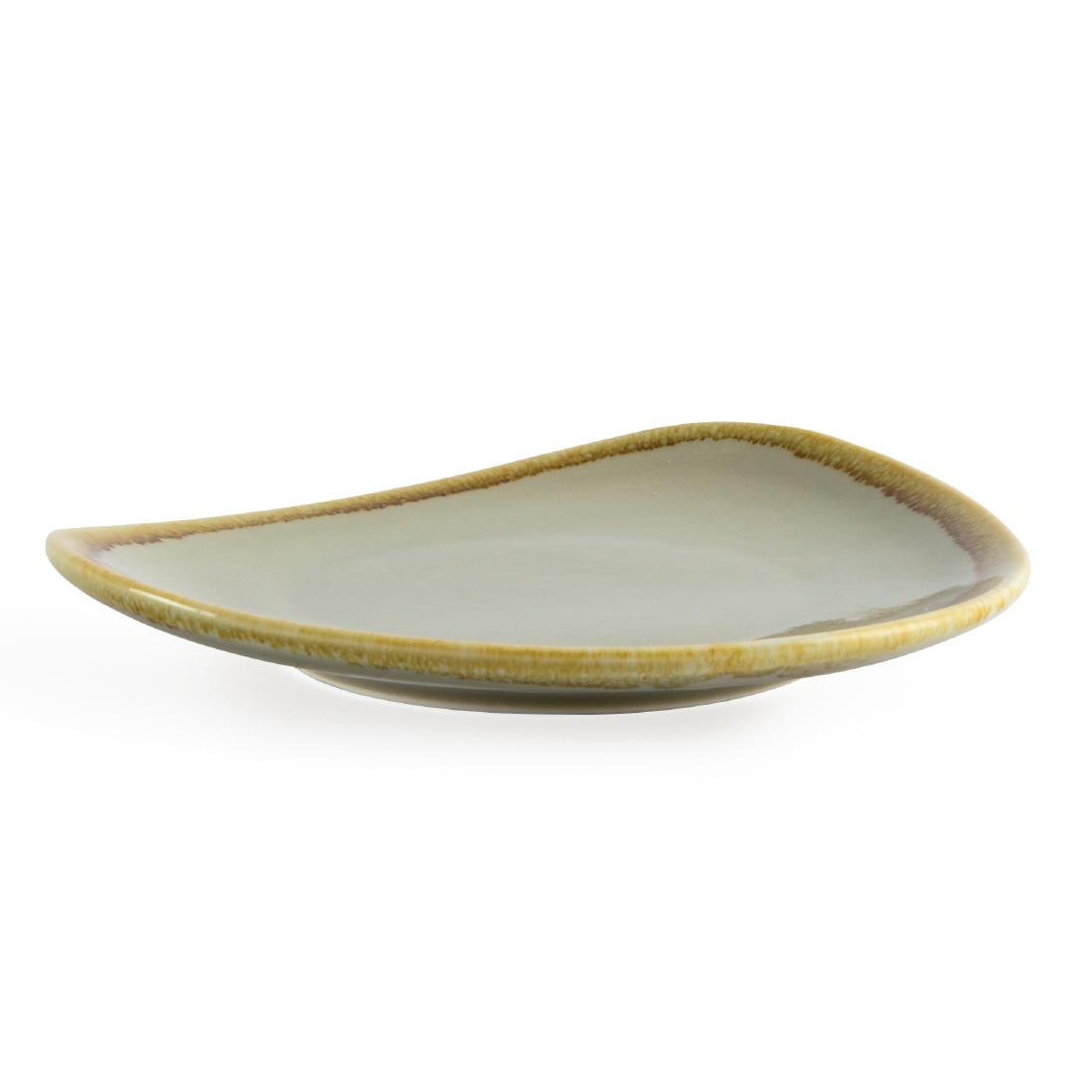 Olympia Kiln Driehoekige Borden Mosgroen 16,5cm (6 Stuks) - Afbeelding 2