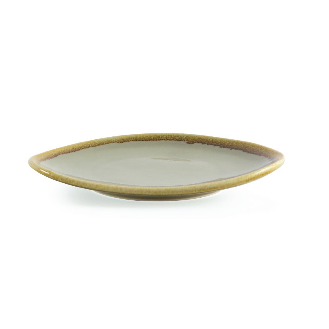 Olympia Kiln Driehoekige Borden Mosgroen 16,5cm (6 Stuks) - Afbeelding 3