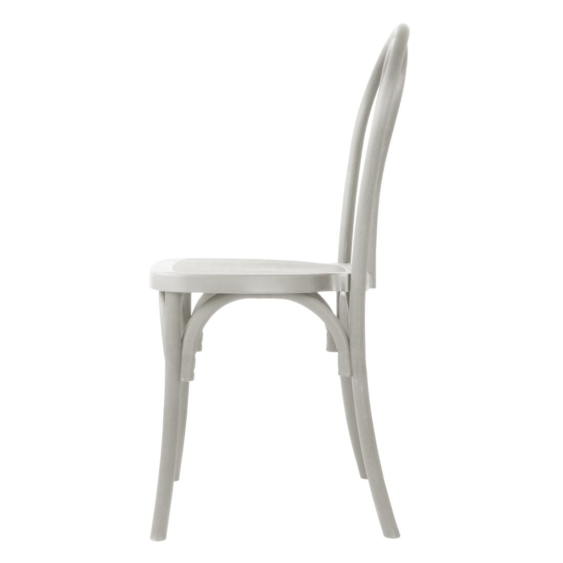 Bolero Soho bentwood stijl harsstoelen limewash (4 stuks) - Afbeelding 3