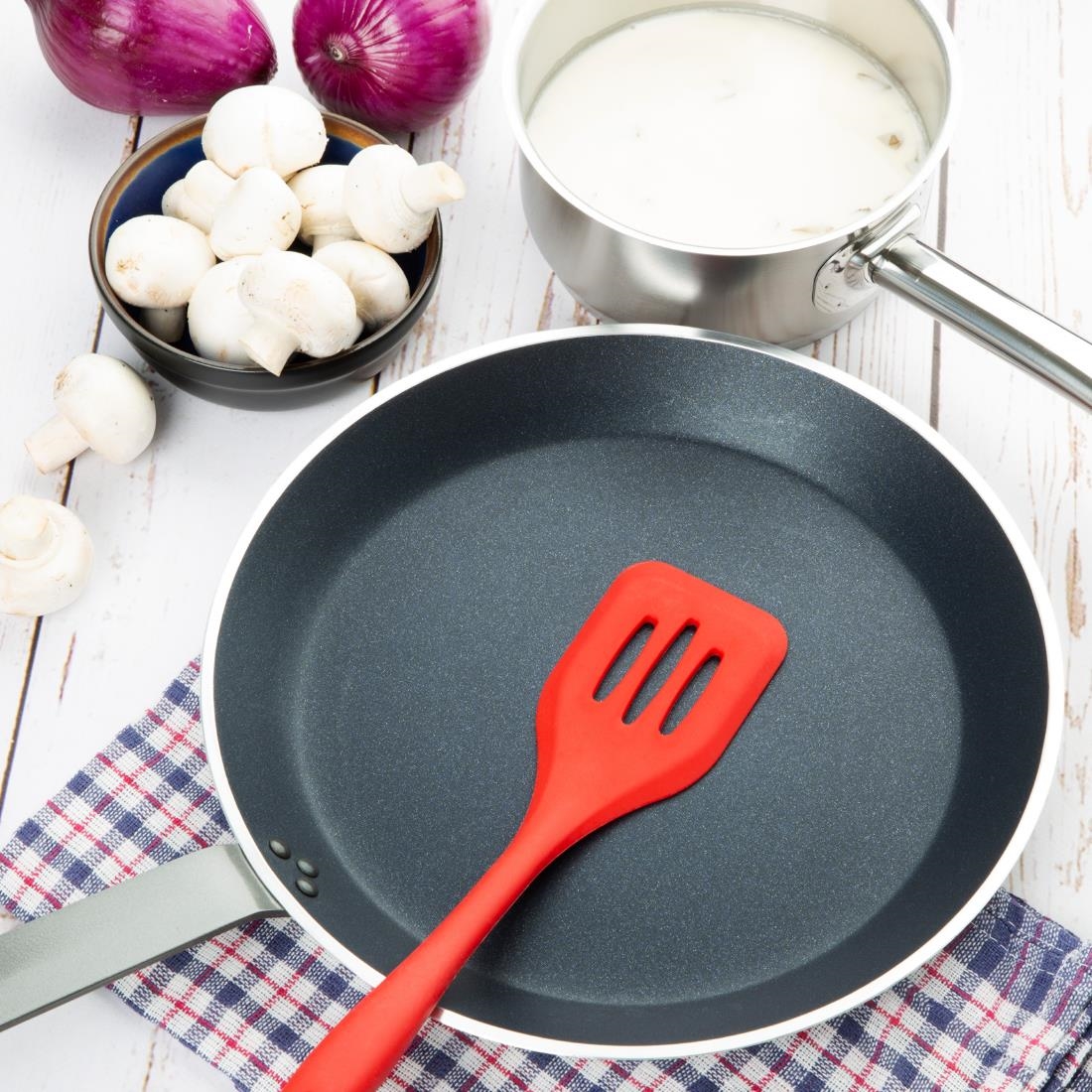 Vogue Platinum Plus geanodiseerd aluminium anti-aanbak Teflon crêpepan 30cm - Afbeelding 5