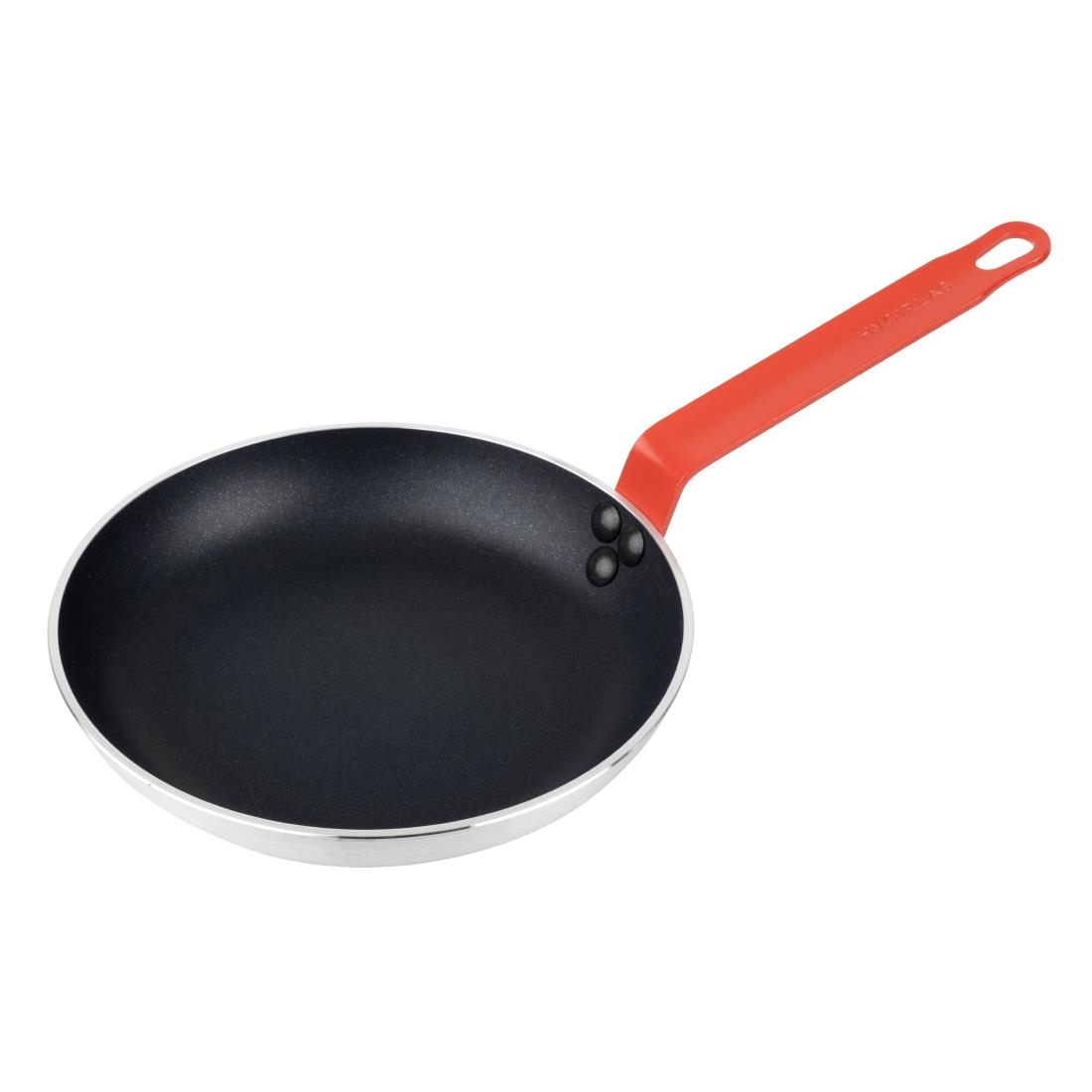 Hygiplas Aluminium Anti-aanbak Teflon Platinum Plus Koekenpan met Rode Handgreep 24cm - Afbeelding 2
