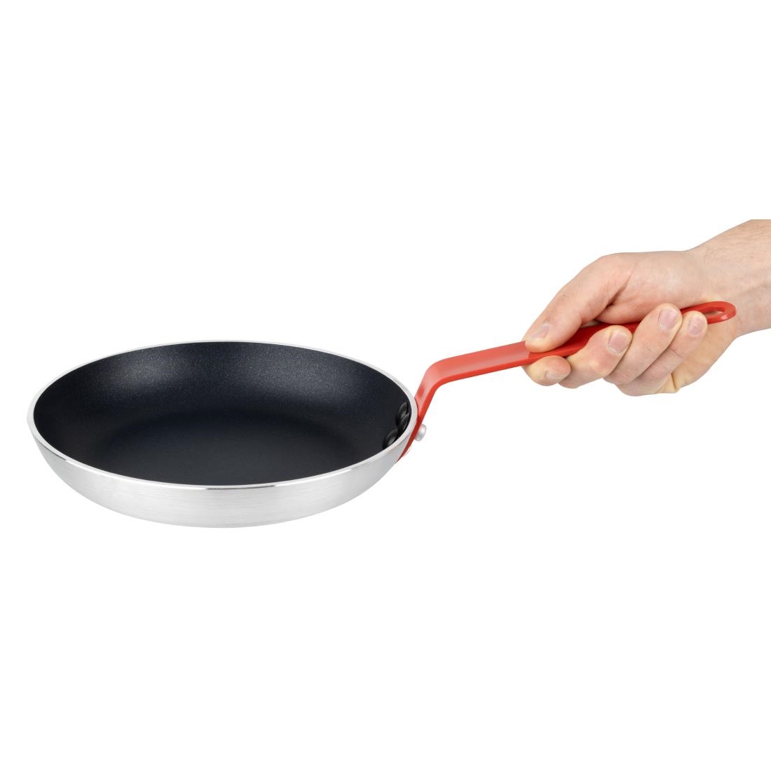 Hygiplas Aluminium Anti-aanbak Teflon Platinum Plus Koekenpan met Rode Handgreep 24cm - Afbeelding 6