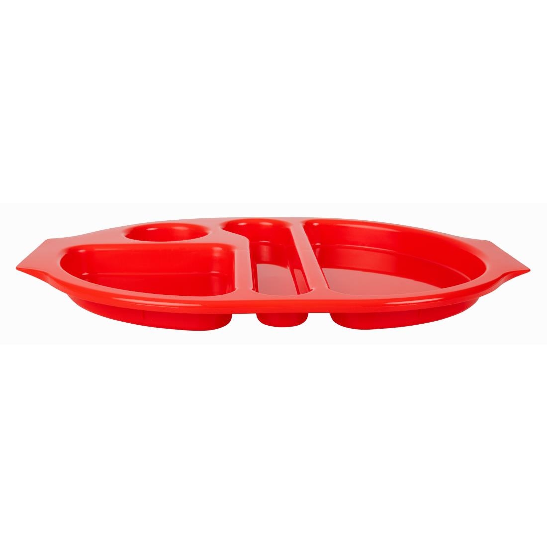 Olympia Kristallon dienbladen met vakken 37,5x27,8cm rood (10 stuks) - Afbeelding 5