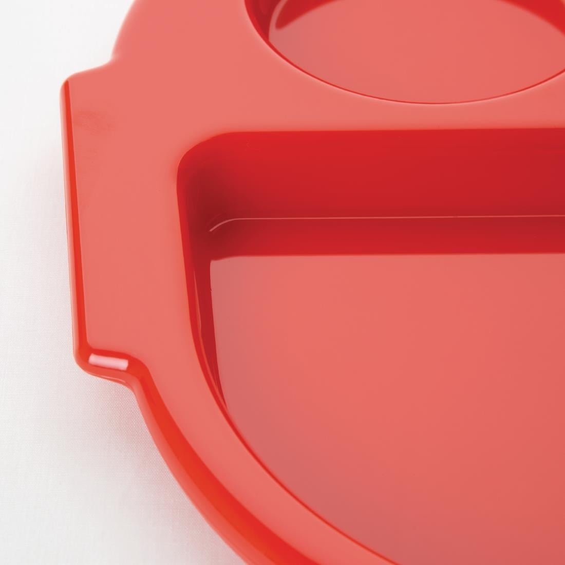 Olympia Kristallon dienbladen met vakken 37,5x27,8cm rood (10 stuks) - Afbeelding 7