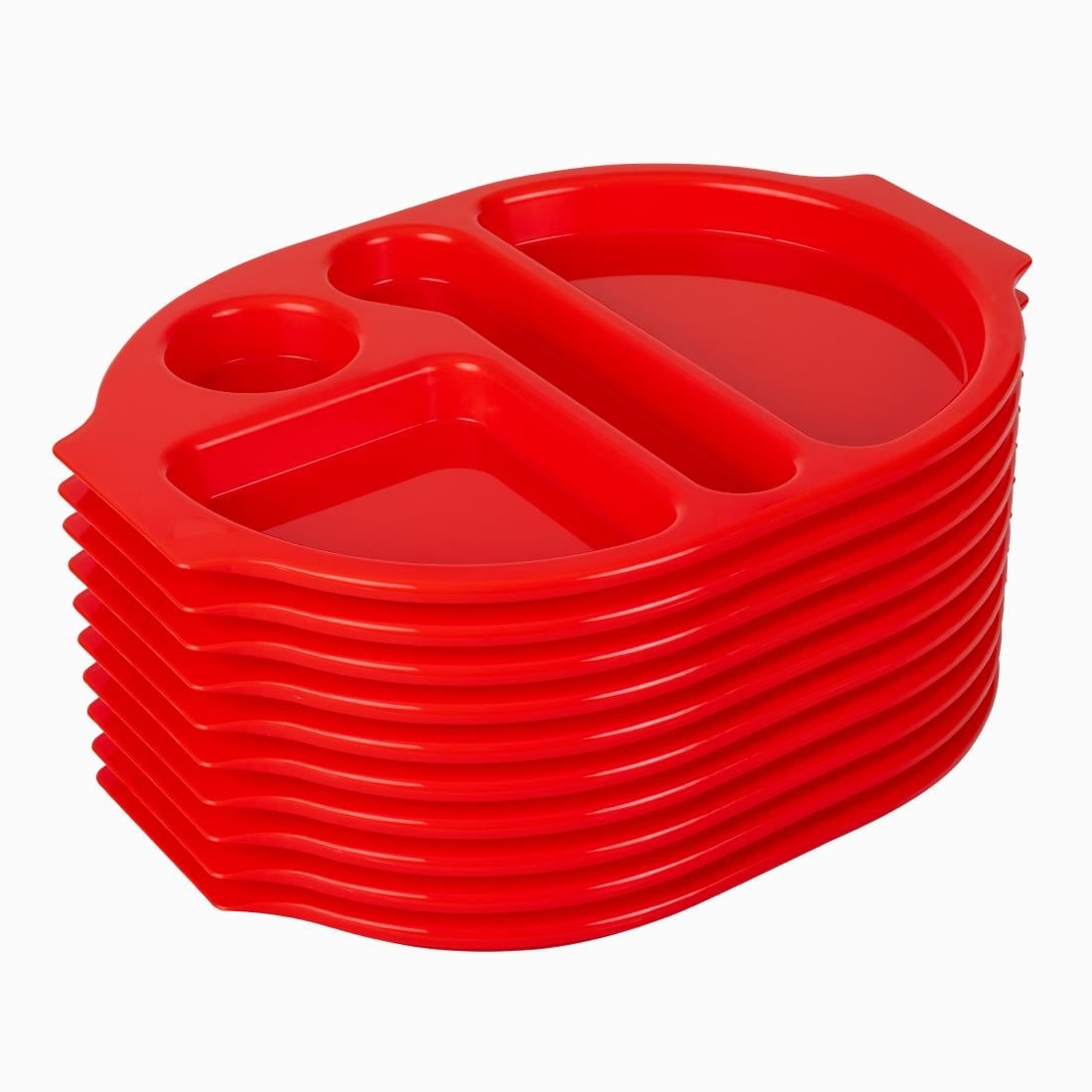 Olympia Kristallon dienbladen met vakken 37,5x27,8cm rood (10 stuks) - Afbeelding 8