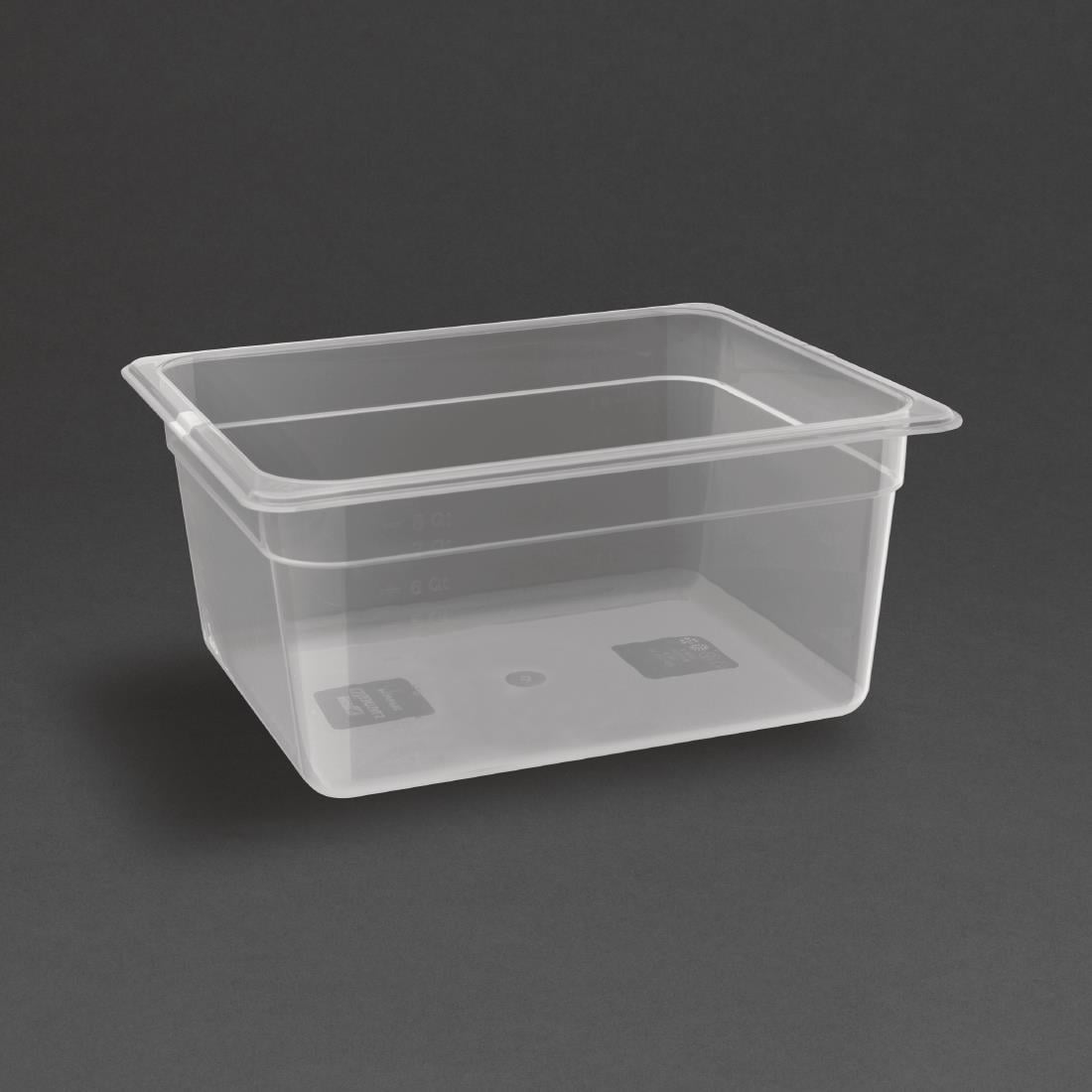 Nisbets Essentials polypropyleen 1/2 gastronorm bak zonder deksel 15cm - Afbeelding 3