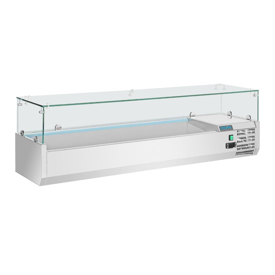 Polar G-serie opzetkoelvitrine 5x GN 1/3 en 1x GN 1/2 - Afbeelding 2