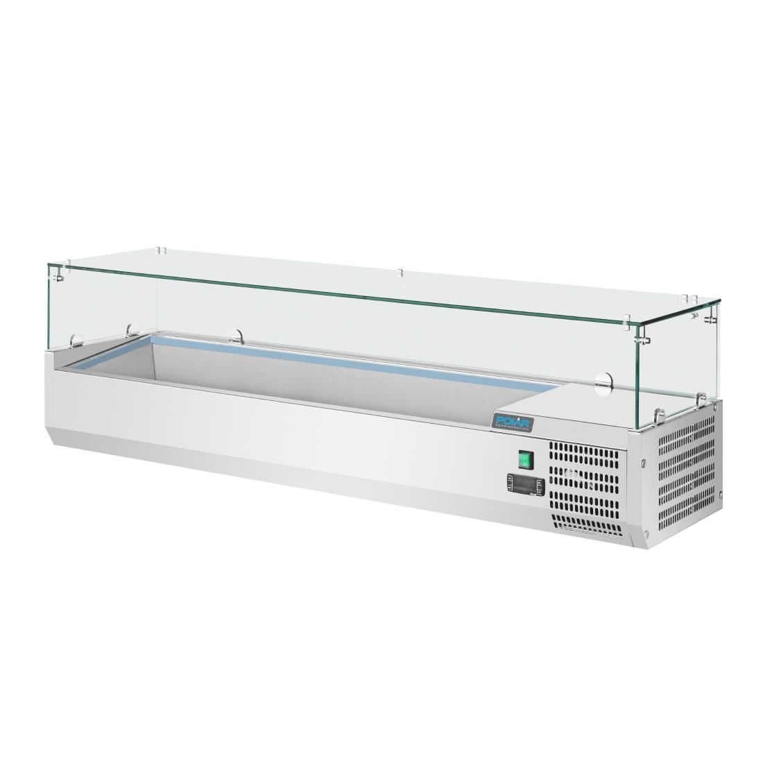 Polar G-serie opzetkoelvitrine 5x GN 1/3 en 1x GN 1/2 - Afbeelding 5