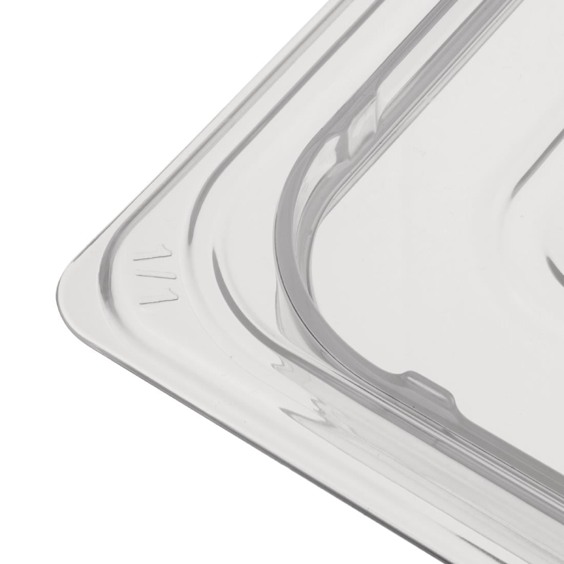 Nisbets Essentials polypropyleen 1/1 gastronorm deksel transparant - Afbeelding 5