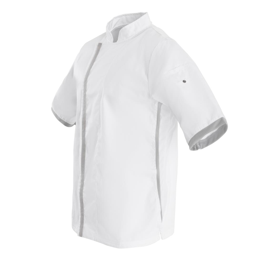 Southside unisex koksbuis korte mouw wit XS - Afbeelding 5