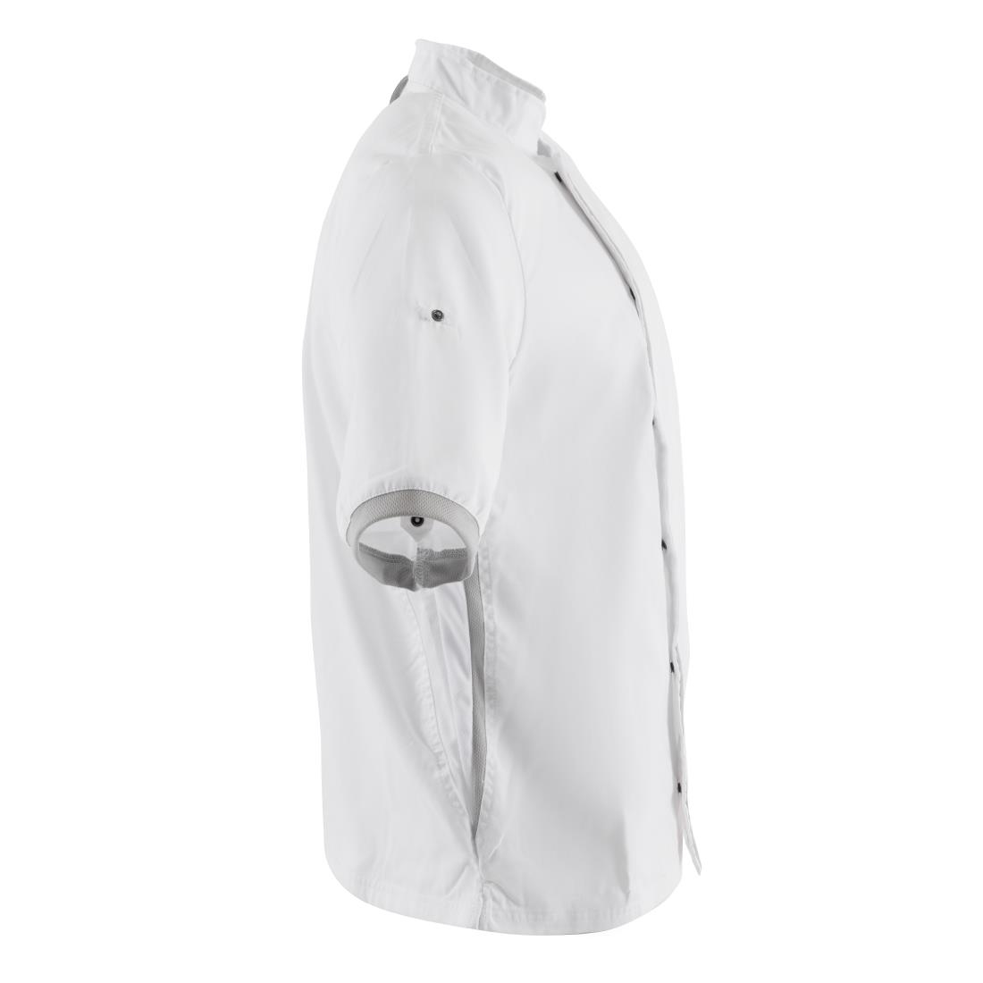 Southside unisex koksbuis korte mouw wit XS - Afbeelding 6