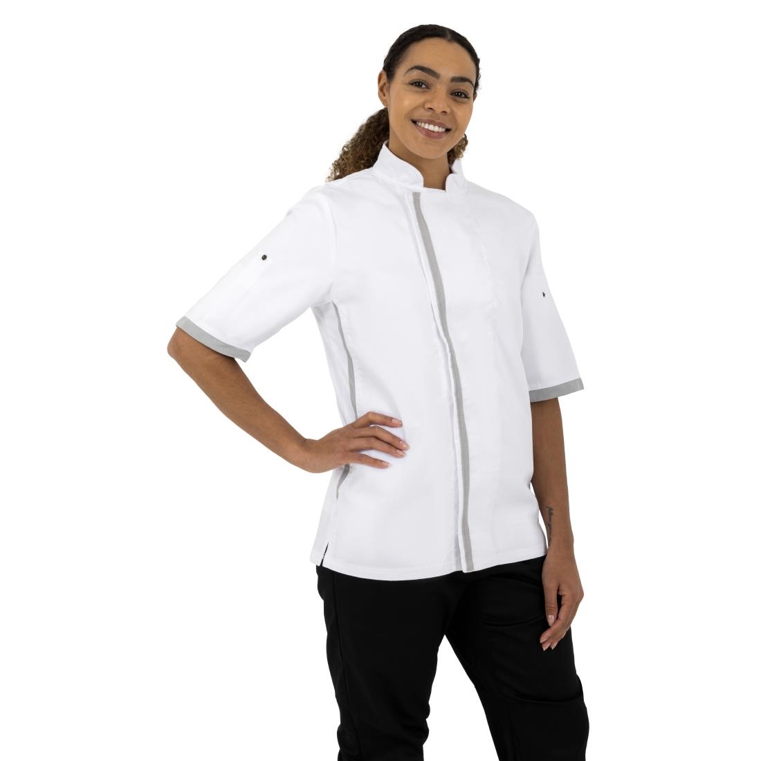 Southside unisex koksbuis korte mouw wit XS - Afbeelding 9
