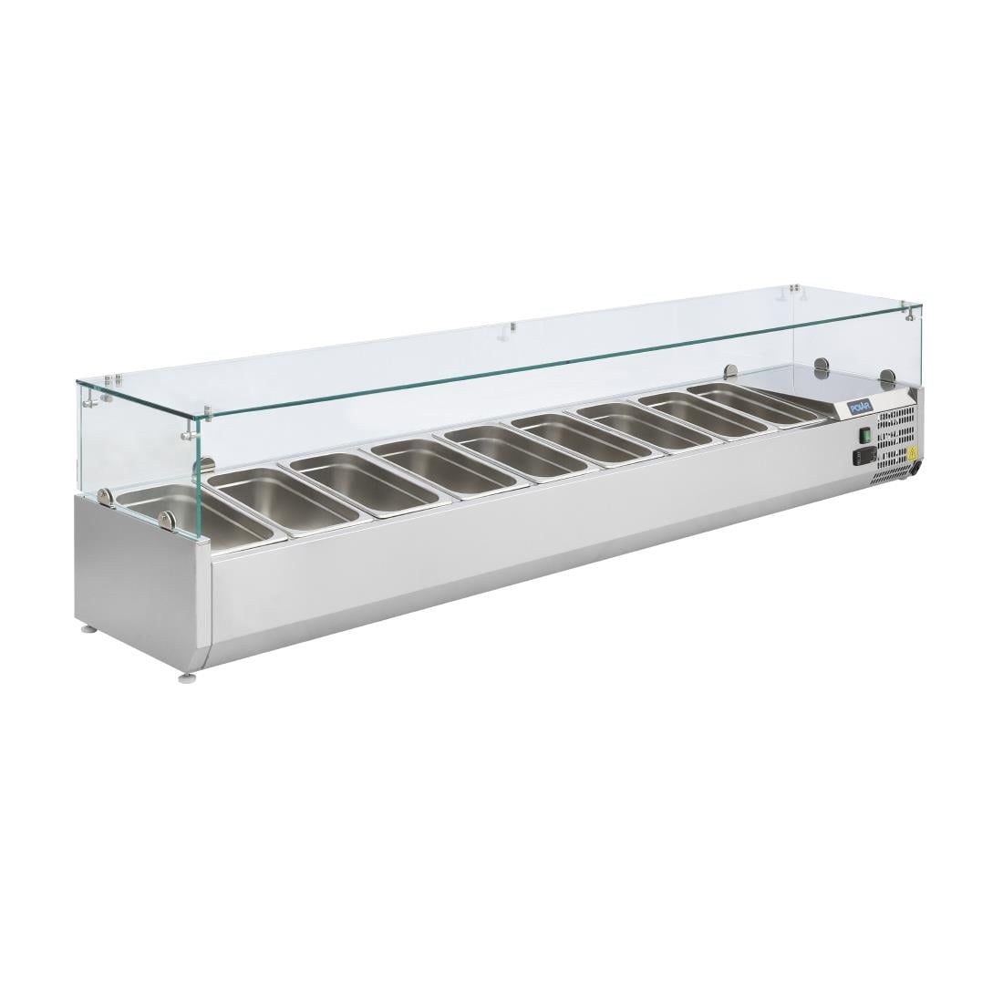 Polar G-serie opzetkoelvitrine 9x GN 1/3 - Afbeelding 2