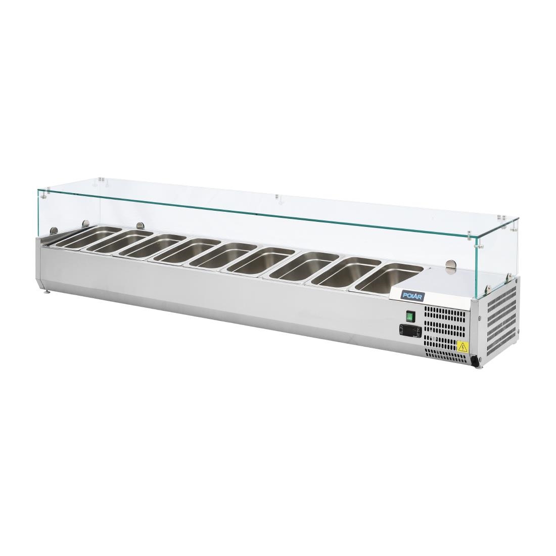 Polar G-serie opzetkoelvitrine 9x GN 1/3 - Afbeelding 4