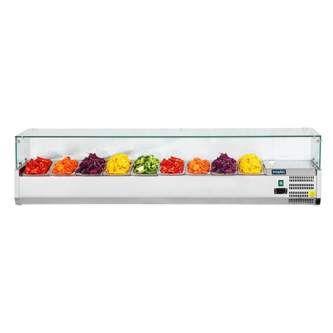 Polar G-serie opzetkoelvitrine 9x GN 1/3 - Afbeelding 7