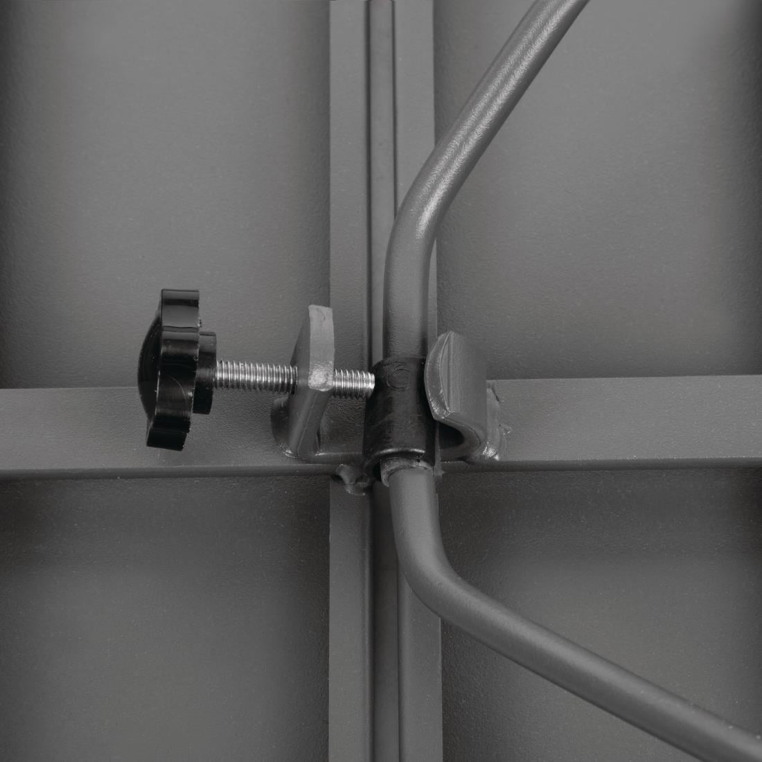 Bolero vierkante stalen tafel grijs 70cm - Afbeelding 6