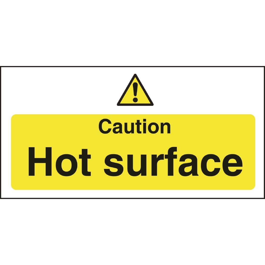 Vogue 'Caution - Hot surface' waarschuwingsbord - Afbeelding 2