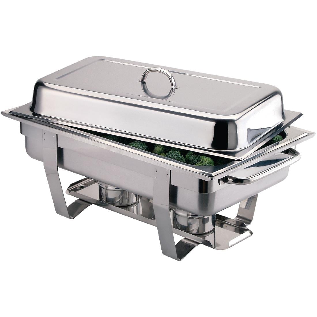 SPECIALE AANBIEDING Olympia Milan Chafing Dish x2 met Olympia vloeibare brandpasta x72 - Afbeelding 4