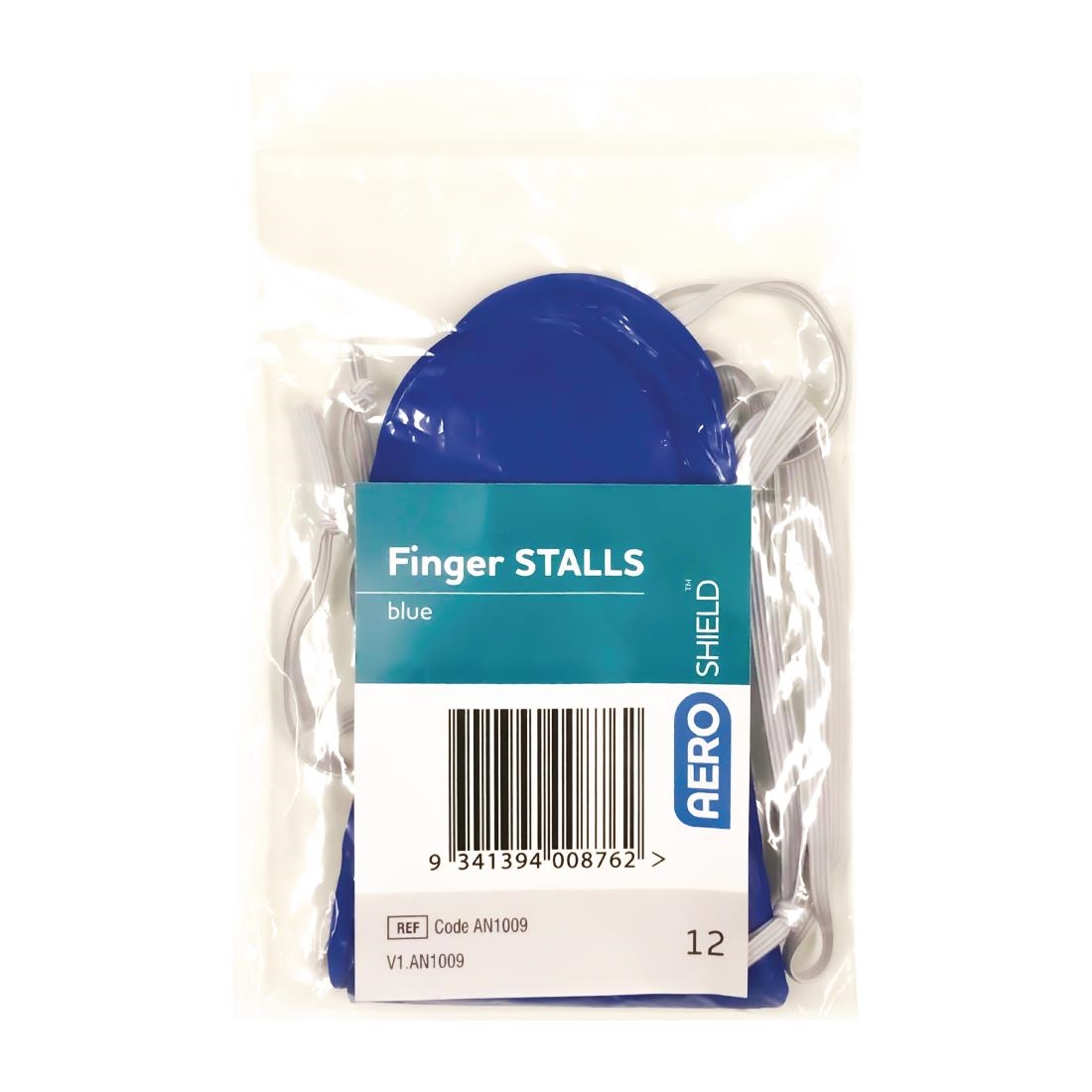 Blauwe vingerbeschermer (12 stuks) - Afbeelding 4