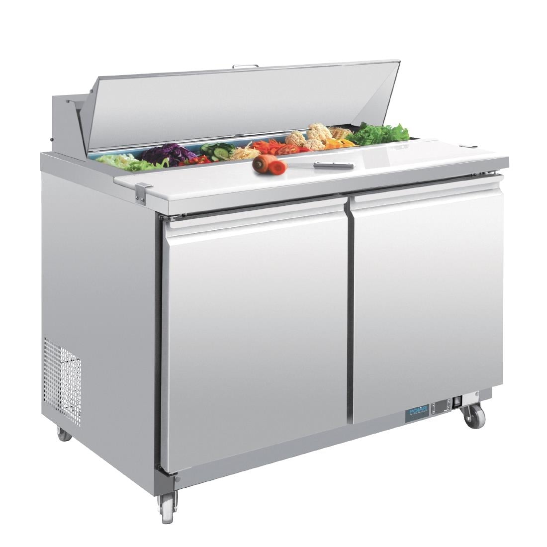 Polar U-serie 2-deurs gekoelde saladette 405L - Afbeelding 2
