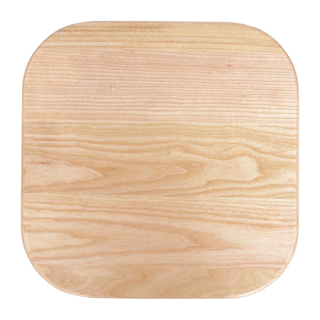 Bolero Cantina lage kruk met houten zitting metallic grijs (4 stuks) - Afbeelding 5