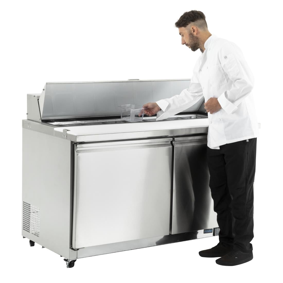 Polar U-serie 2-deurs gekoelde saladette 527L - Afbeelding 4