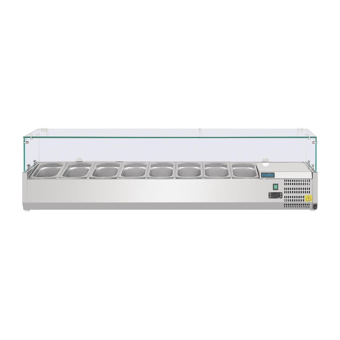 Polar G-serie opzetkoelvitrine 8x GN 1/4 - Afbeelding 5